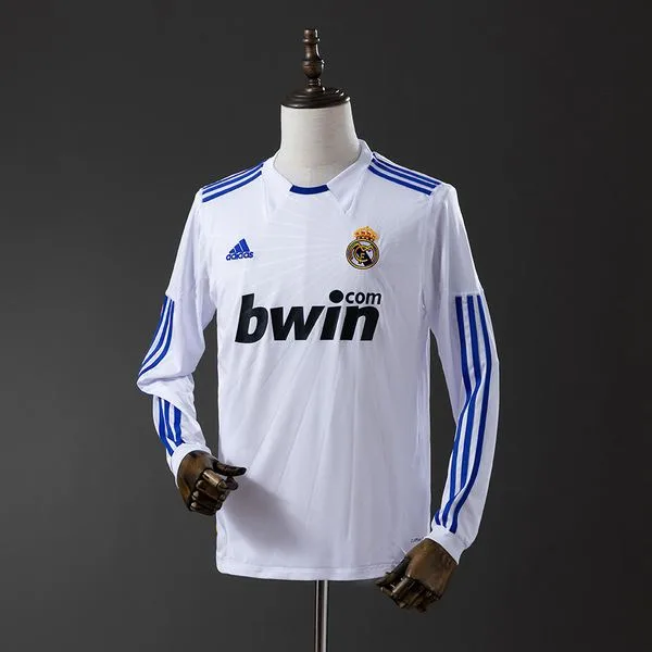 Camiseta de fútbol Real Madrid 2010/11 LOCAL MANGA LARGA VERSION FAN